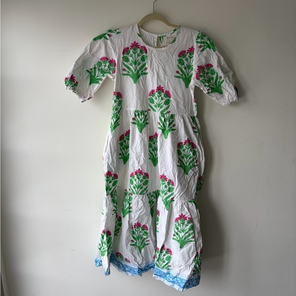 SZ BLOCKPRINTS Gaia Dress Floral Print Size Small - Picture 5 of 11